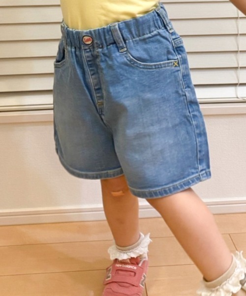 Lee(リー)の「Lee/リー キッズ デニムガールズショートパンツ(デニムパンツ・キッズ・インディゴブルー/ライトインディゴブルー・130/140/150/160)」の11枚目の写真