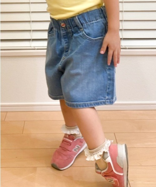 Lee(リー)の「Lee/リー キッズ デニムガールズショートパンツ(デニムパンツ・キッズ・インディゴブルー/ライトインディゴブルー・130/140/150/160)」の13枚目の写真