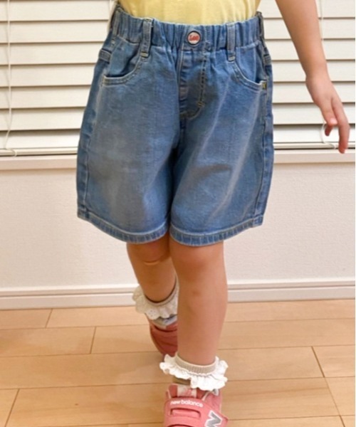 Lee(リー)の「Lee/リー キッズ デニムガールズショートパンツ(デニムパンツ・キッズ・インディゴブルー/ライトインディゴブルー・130/140/150/160)」の14枚目の写真