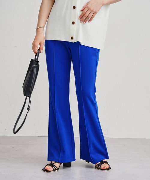 prose verse（プロズヴェール）の「センタータックストレッチカラーパンツ（その他パンツ・レディース・ブラック/ピンク/イエロー/ブルー/グリーン・ﾌﾘ-）」の4枚目の写真