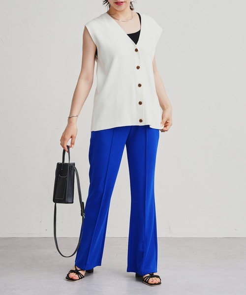 prose verse（プロズヴェール）の「センタータックストレッチカラーパンツ（その他パンツ・レディース・ブラック/ピンク/イエロー/ブルー/グリーン・ﾌﾘ-）」の20枚目の写真