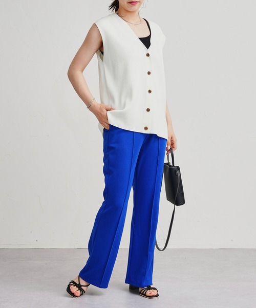 prose verse（プロズヴェール）の「センタータックストレッチカラーパンツ（その他パンツ・レディース・ブラック/ピンク/イエロー/ブルー/グリーン・ﾌﾘ-）」の15枚目の写真