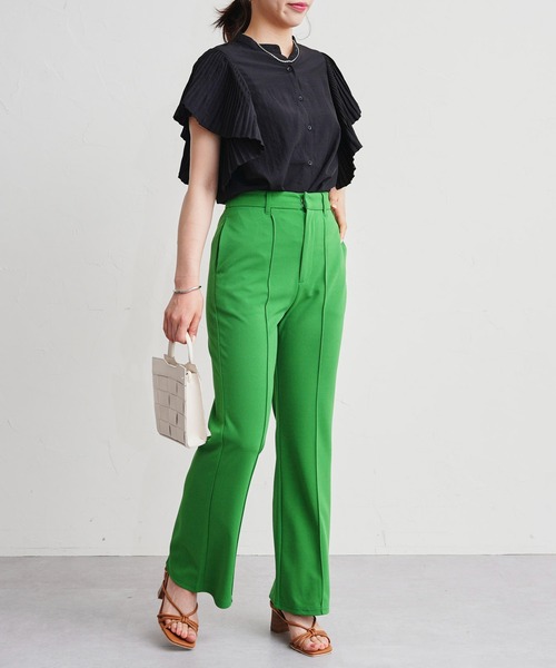 prose verse（プロズヴェール）の「センタータックストレッチカラーパンツ（その他パンツ・レディース・ブラック/ピンク/イエロー/ブルー/グリーン・ﾌﾘ-）」の22枚目の写真