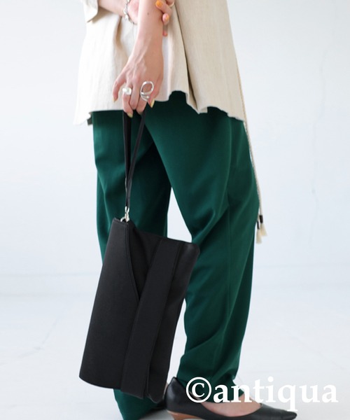 antiqua（アンティカ）の「ウェットスーツ素材3wayバッグ（クラッチバッグ・レディース・ブラック・FREE）」の15枚目の写真