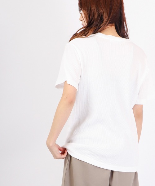 Bling Leads(ブリングリーズ)の「Bling Leads サマーヘンリーネック半袖Tシャツ(Tシャツ/カットソー・メンズ・ホワイト/ピンク/サックスブルー・M/L/XL)」の9枚目の写真
