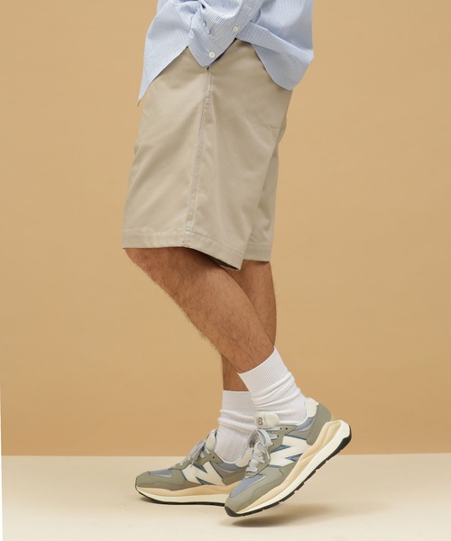 NANO universe(ナノユニバース)の「LB.03/ワンタックチノショーツ(チノパンツ・メンズ・ベージュ/カーキ/ブラック・S/L/M)」の6枚目の写真