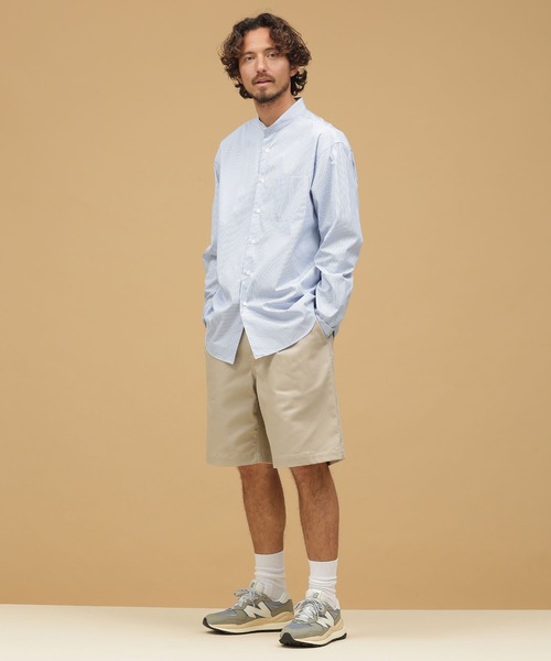 NANO universe(ナノユニバース)の「LB.03/ワンタックチノショーツ(チノパンツ・メンズ・ベージュ/カーキ/ブラック・S/L/M)」の20枚目の写真