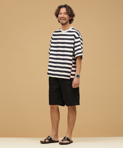 NANO universe(ナノユニバース)の「LB.03/ワンタックチノショーツ(チノパンツ・メンズ・ベージュ/カーキ/ブラック・S/L/M)」の9枚目の写真