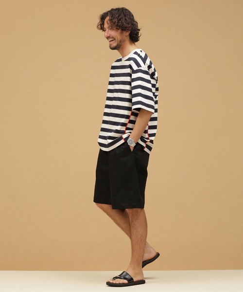 NANO universe(ナノユニバース)の「LB.03/ワンタックチノショーツ(チノパンツ・メンズ・ベージュ/カーキ/ブラック・S/L/M)」の17枚目の写真