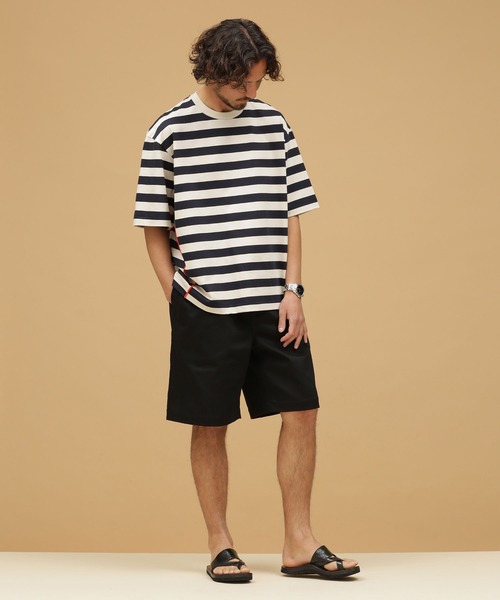 NANO universe(ナノユニバース)の「LB.03/ワンタックチノショーツ(チノパンツ・メンズ・ベージュ/カーキ/ブラック・S/L/M)」の14枚目の写真