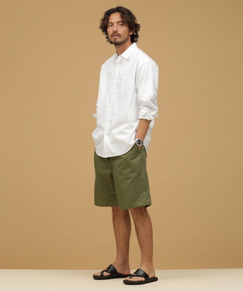 NANO universe(ナノユニバース)の「LB.03/ワンタックチノショーツ(チノパンツ・メンズ・ベージュ/カーキ/ブラック・S/L/M)」の10枚目の写真