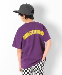 GLAZOS | 機能天竺・接触冷感ドロップショルダーリフレクトロゴバックプリント半袖Tシャツ(Tシャツ/カットソー)