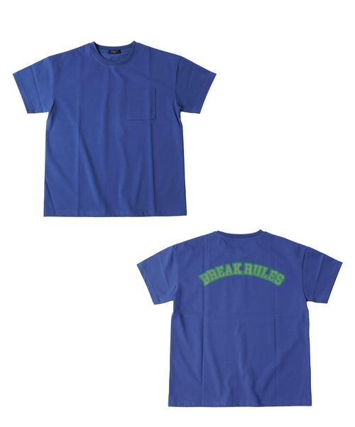 GLAZOS(グラソス)の「【接触冷感】ドロップショルダー・リフレクトロゴバックプリント半袖Tシャツ(Tシャツ/カットソー・キッズ・ブルー/パープル/ホワイト・130cm/140cm/150cm/170cm/160cm)」の4枚目の写真