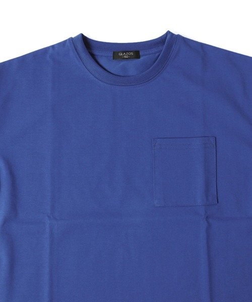 GLAZOS(グラソス)の「【接触冷感】ドロップショルダー・リフレクトロゴバックプリント半袖Tシャツ(Tシャツ/カットソー・キッズ・ブルー/パープル/ホワイト・130cm/140cm/150cm/170cm/160cm)」の12枚目の写真