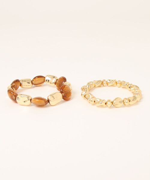 LOWRYS FARM(ローリーズファーム)の「MIXパーツゴムブレスレット 287721(ブレスレット・レディース・シルバー/ゴールド系その他/ゴールド系その他2・FREE)」の10枚目の写真