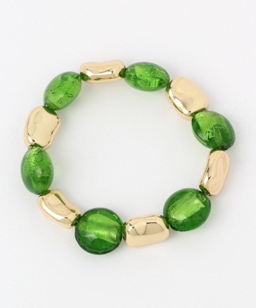 LOWRYS FARM(ローリーズファーム)の「MIXパーツゴムブレスレット 287721(ブレスレット・レディース・シルバー/ゴールド系その他/ゴールド系その他2・FREE)」の4枚目の写真