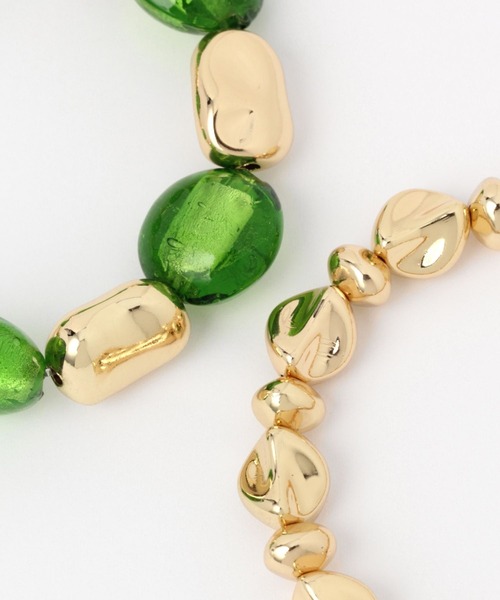 LOWRYS FARM(ローリーズファーム)の「MIXパーツゴムブレスレット 287721(ブレスレット・レディース・シルバー/ゴールド系その他/ゴールド系その他2・FREE)」の8枚目の写真