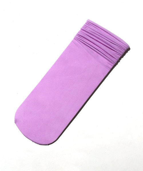 minsobi（ミンソビ）の「リブシアークルーソックス（ソックス/靴下・レディース・ブラック/パープル/アイボリー/ミント/ライトイエロー/コーラルピンク/スカイブルー系・FREE）」の14枚目の写真