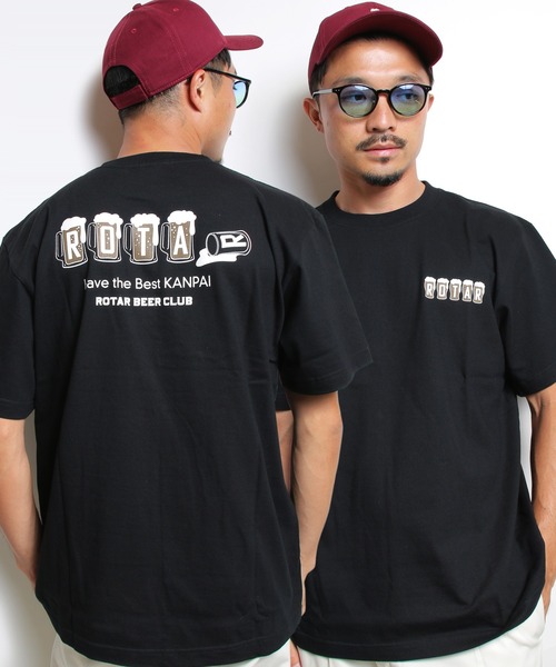 ROTAR（ローター）の「Have the Best KANPAI Tee BEER カンパイ バックプリント（Tシャツ/カットソー・メンズ・ホワイト/イエロー系その他/ブラック/ライトブルー・SMALL/MEDIUM/LARGE/X-LARGE）」の3枚目の写真
