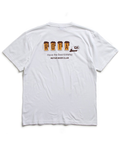 ROTAR（ローター）の「Have the Best KANPAI Tee BEER カンパイ バックプリント（Tシャツ/カットソー・メンズ・ホワイト/イエロー系その他/ブラック/ライトブルー・SMALL/MEDIUM/LARGE/X-LARGE）」の16枚目の写真