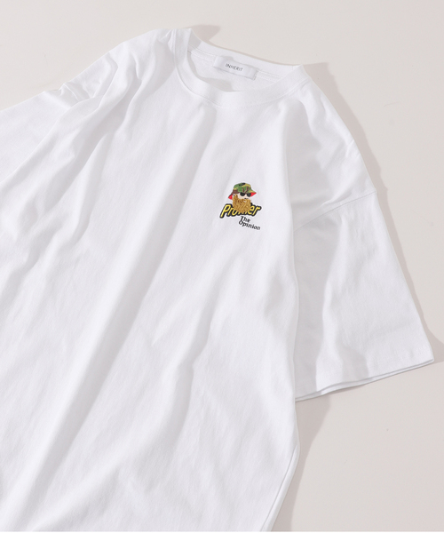 B.C STOCK（ベーセーストック）の「HAT GENTLEMAN S/S-T 2（Tシャツ/カットソー・メンズ・ホワイト/ブラック/イエロー・SMALL/MEDIUM/LARGE）」の2枚目の写真