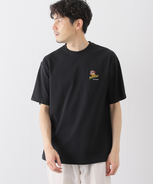 B.C STOCK（ベーセーストック）の「HAT GENTLEMAN S/S-T 2（Tシャツ/カットソー・メンズ・ホワイト/ブラック/イエロー・SMALL/MEDIUM/LARGE）」の4枚目の写真
