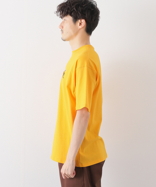 B.C STOCK（ベーセーストック）の「HAT GENTLEMAN S/S-T 2（Tシャツ/カットソー・メンズ・ホワイト/ブラック/イエロー・SMALL/MEDIUM/LARGE）」の9枚目の写真