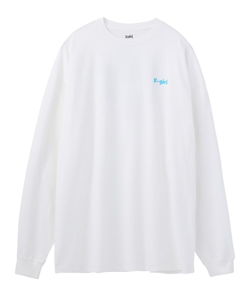 X-girl（エックスガール）の「YIN-YANG FLOWER L/S TEE DRESS（ワンピース・レディース・ホワイト/チャコール/ベージュ・M/S）」の16枚目の写真