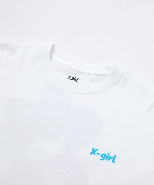 X-girl（エックスガール）の「YIN-YANG FLOWER L/S TEE DRESS（ワンピース・レディース・ホワイト/チャコール/ベージュ・M/S）」の18枚目の写真