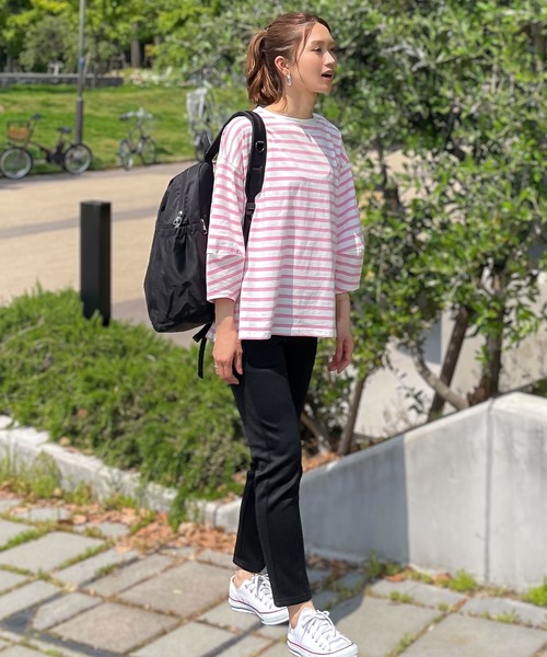 KOBE LETTUCE(コウベレタス)の「ストレッチセンタープレスパンツ(その他パンツ・レディース・ブラック/グレー・S/M/L)」の5枚目の写真