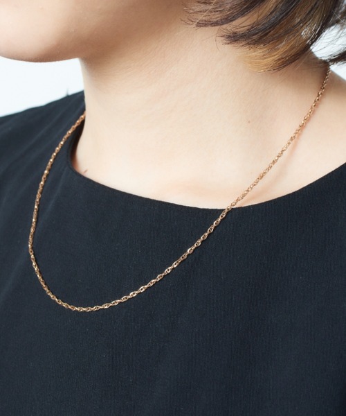 MAISON BREEZE（メゾンブリーズ）の「【MAISON BREEZE】ボヘミアンリゾートベネチアンチェーンネックレス（ネックレス・レディース・ピンク/ゴールド/シルバー・FREE）」の2枚目の写真