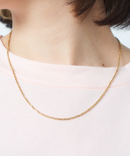 MAISON BREEZE（メゾンブリーズ）の「【MAISON BREEZE】ボヘミアンリゾートベネチアンチェーンネックレス（ネックレス・レディース・ピンク/ゴールド/シルバー・FREE）」の5枚目の写真