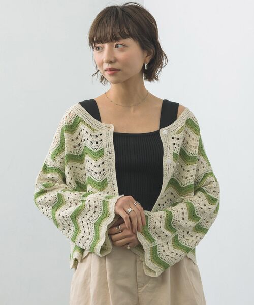 RETRO GIRL（レトロガール）の「リブニットキャミ（ニット/セーター・レディース・ブラック/レッド/オフホワイト/イエロー・FREE）」の15枚目の写真