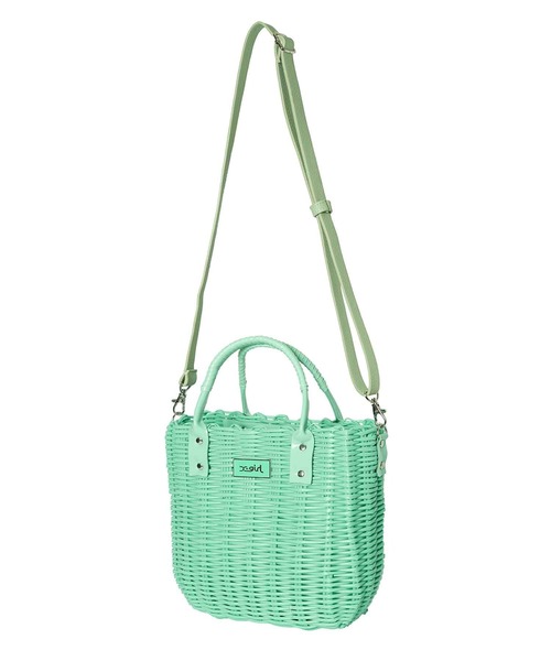 X-girl（エックスガール）の「BASKET BAG（ショルダーバッグ・レディース・ブラック/グリーン・ONE SIZE）」の18枚目の写真