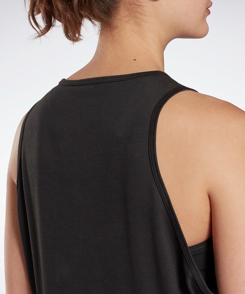Reebok（リーボック）の「ヨガ ロング タンクトップ / Yoga Long Tank Top（タンクトップ・レディース・ホワイト/グレー/ブラック・X-LARGE/MEDIUM/SMALL/X-SMALL/LARGE）」の8枚目の写真