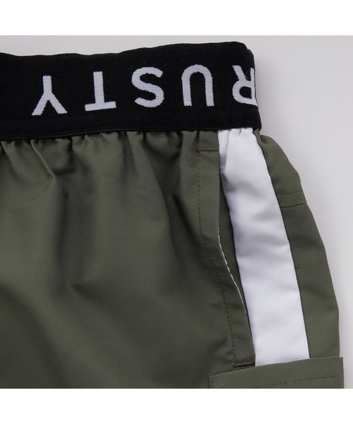 RUSTY(ラスティ)の「RUSTY/ラスティ ショートパンツ キッズ ジュニア パンツ ボーイ ウエストゴム サーフトランクス 海水パンツ ボードショーツ(その他パンツ・キッズ・グリーン/ピンク/カーキ/ブラック・130/140/150/160/120)」の8枚目の写真