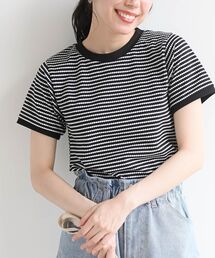 ダイヤ柄ボーダーＴ