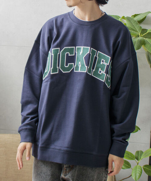 Dickies(ディッキーズ)の「【Dickies/ディッキーズ】カレッジロゴ ロゴスウェット P/O カレッジ サテン刺繍(スウェット・メンズ・ホワイト/アイボリー/チャコールグレー/ダークブラウン/ダークグリーン/ネイビー/ロイヤルブルー/イエロー・M/L/XL)」の8枚目の写真
