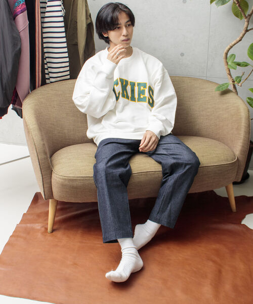 Dickies(ディッキーズ)の「【Dickies/ディッキーズ】カレッジロゴ ロゴスウェット P/O カレッジ サテン刺繍(スウェット・メンズ・ホワイト/アイボリー/チャコールグレー/ダークブラウン/ダークグリーン/ネイビー/ロイヤルブルー/イエロー・M/L/XL)」の18枚目の写真