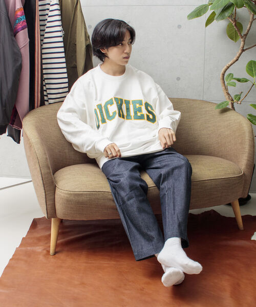 Dickies(ディッキーズ)の「【Dickies/ディッキーズ】カレッジロゴ ロゴスウェット P/O カレッジ サテン刺繍(スウェット・メンズ・ホワイト/アイボリー/チャコールグレー/ダークブラウン/ダークグリーン/ネイビー/ロイヤルブルー/イエロー・M/L/XL)」の19枚目の写真
