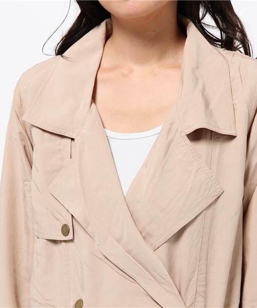 mystic（ミスティック）の「トレンチコート（トレンチコート・レディース・ベージュ/ネイビー/キャメル・ﾌﾘ-）」の10枚目の写真