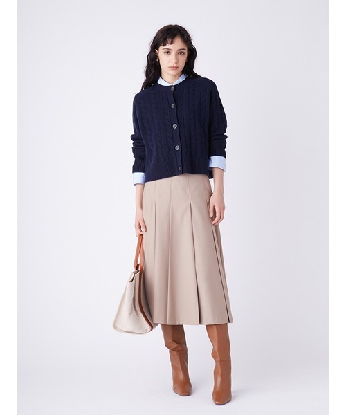 Mila Owen（ミラオーウェン）の「フレンチスクエアロングブーツ（ブーツ・レディース・ベージュ/ブラック/キャメル・38/36/37）」の7枚目の写真