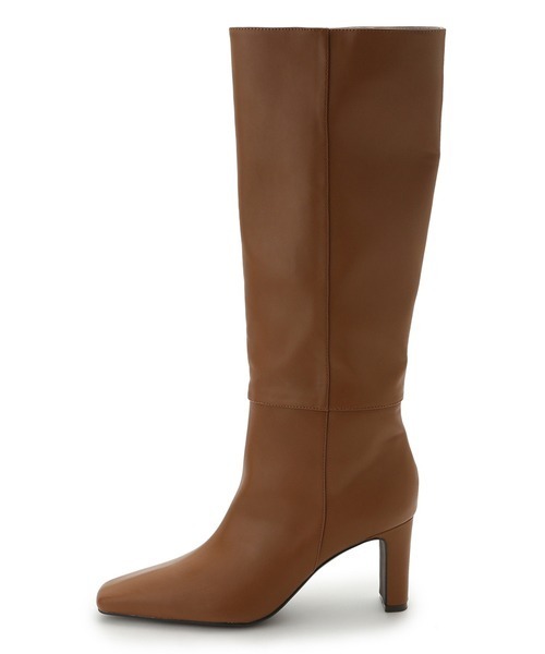 Mila Owen（ミラオーウェン）の「フレンチスクエアロングブーツ（ブーツ・レディース・ベージュ/ブラック/キャメル・38/36/37）」の5枚目の写真