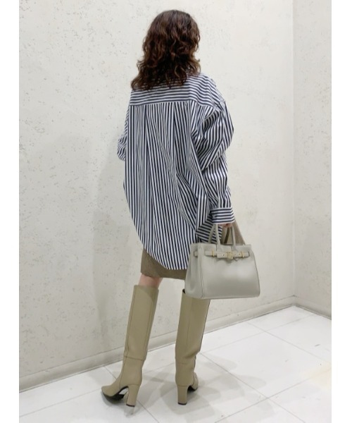 Mila Owen（ミラオーウェン）の「フレンチスクエアロングブーツ（ブーツ・レディース・ベージュ/ブラック/キャメル・38/36/37）」の12枚目の写真