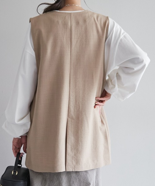 DISCOAT（ディスコート）の「ベスト（ベスト・レディース・チャコールグレー・FREE）」の5枚目の写真