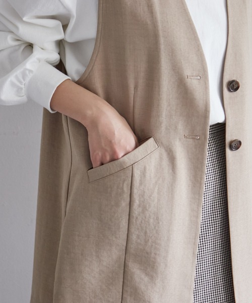 DISCOAT（ディスコート）の「ベスト（ベスト・レディース・チャコールグレー・FREE）」の7枚目の写真