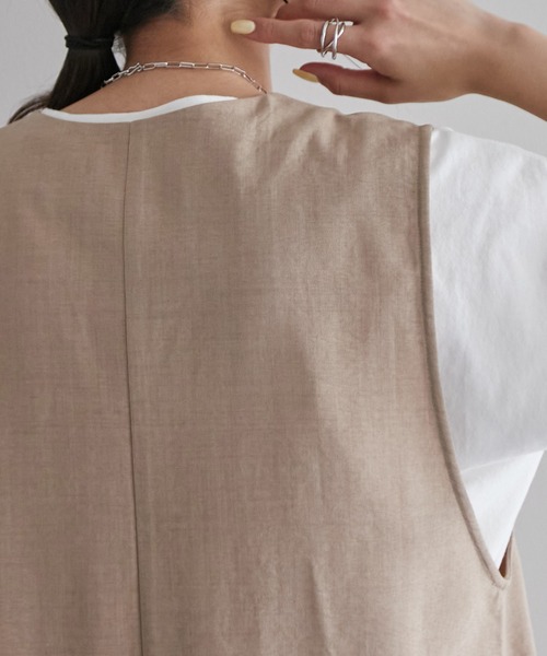 DISCOAT（ディスコート）の「ベスト（ベスト・レディース・チャコールグレー・FREE）」の8枚目の写真