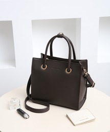 style code（スタイルコード）の「【MERCURYDUO/マーキュリーデュオ】メタルアイレット　両アオリポケット　スクエアハンドバッグ（ハンドバッグ）」