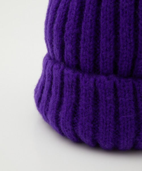 RODEO CROWNS WIDE BOWL（ロデオクラウンズワイドボウル）の「CANDY KNIT CAP（ニットキャップ/ビーニー・レディース・ブラック/パープル/グリーン/ピンク・FREE）」の16枚目の写真