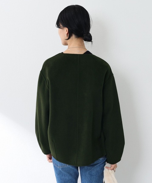 SHENERY（シーナリー）の「ボリュームスリーブリバーショートコート（その他アウター・レディース・アイボリー/グレー系その他/ピンク・FREE）」の20枚目の写真